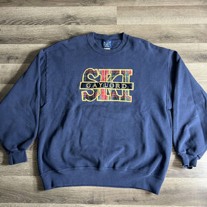 VTG Ski Gaylord Sweatshirt Fits Large‎ Distressed 1990s Skiing Michgan Vacation